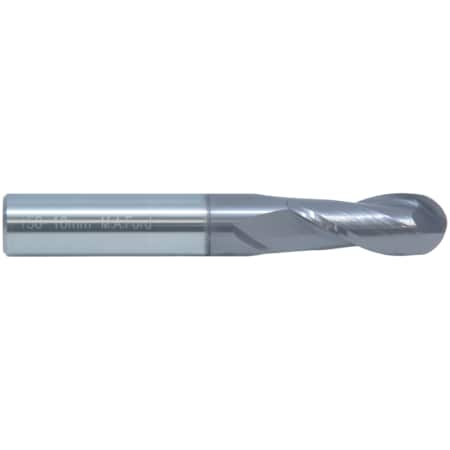 Tuffcut Gp 2 Flute Ball Nose End Mill, 2.5Mm